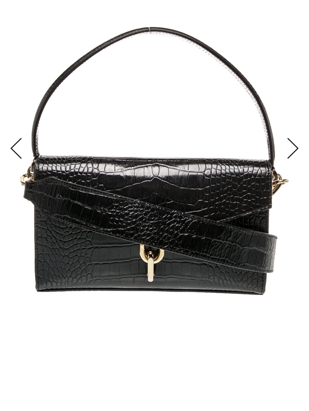Anine Bing Colette bag in black croco